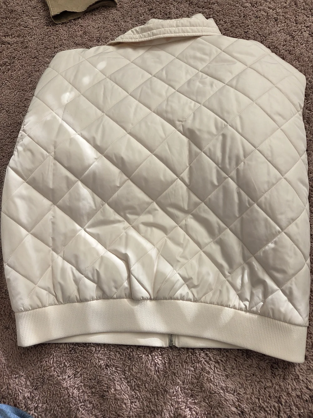 wild fable Quilted Puffer Jacket in Cream - Picture 2 of 3